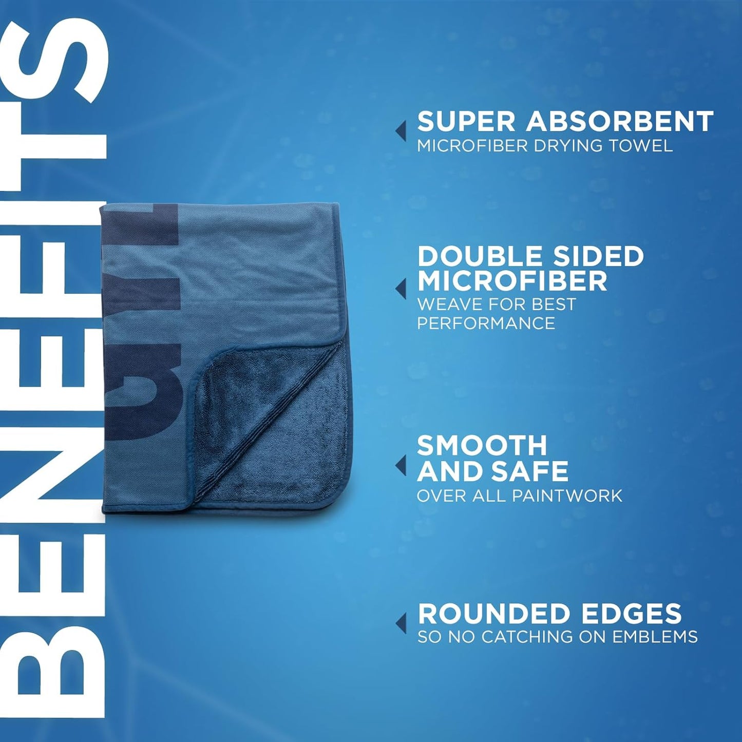 GYEON Silk Dryer – Ultra Soft Microfiber Car Drying Towel, Super Absorbent, Streak-Free, Lint-Free, Safe for Ceramic Coatings, Ideal for Cars, Trucks, SUVs, Auto Detailing