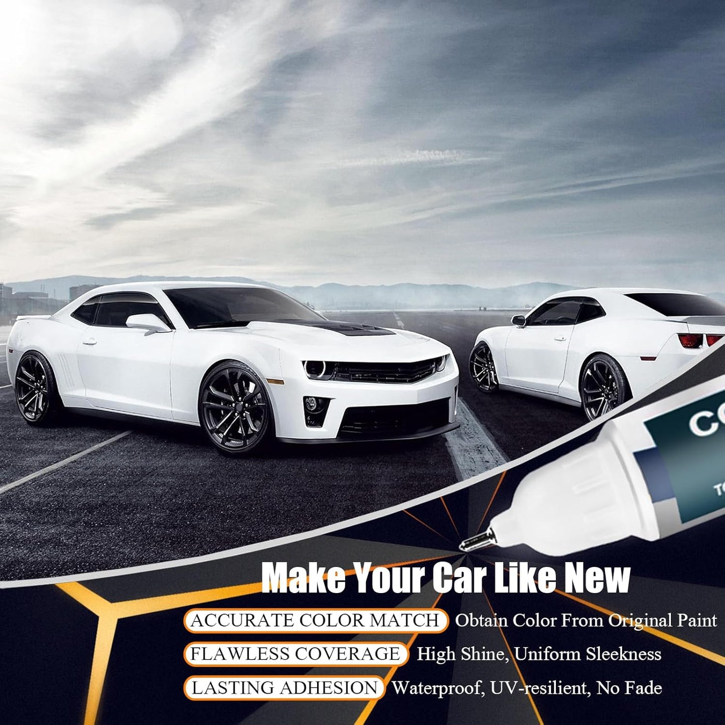 Red Hot(G7C/WA130X) Touch Up Paint Compatible with Chevrolet, Car Paint Pen Scratch Repair Two-In-One Touch Up Paint, Premium Car Scratch Remover for Deep Scratches