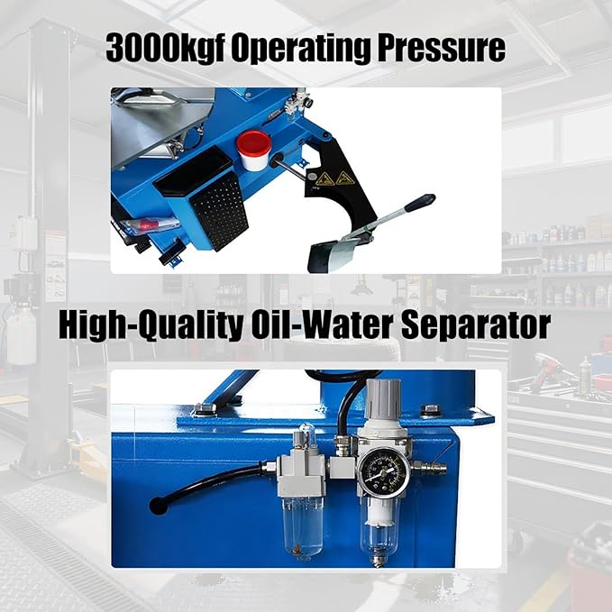 Professional 2.0HP Tire Changer and Wheel Balancer Combo with Bead Blaster Function, 110V Power Supply, 36 Months Warranty, Suitable for 10"-24" Rims (Combo 1)