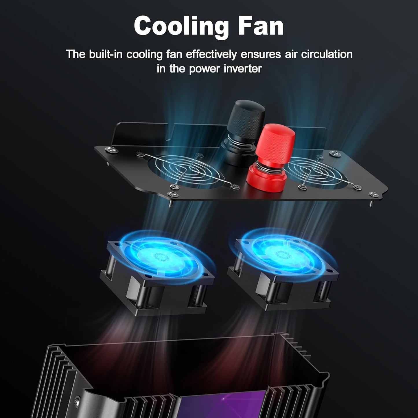 3000W Power Inverter,Peak Power 6000W 12V DC to AC 110V120V,Remote Control with 2AC Outlets and 2.4USB Port,LCD Display for Power Converter,Outdoor Activities,Emergency,Vehicles Truck RV Solar System