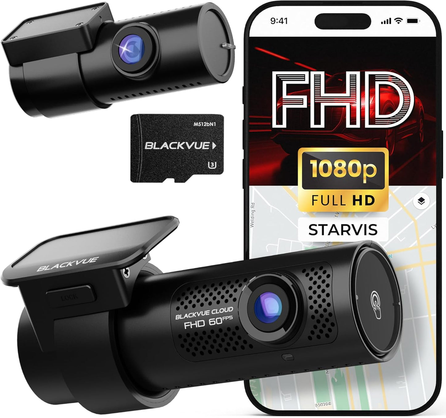 BlackVue DR770X II 2CH Dash Cam – Dual Full HD Front & Rear, Enhanced Visual Clarity, Fast Boot, USB-C for Seamless Installation, Effortless Video Playback via Wi-Fi, Smart Parking Mode (256GB)