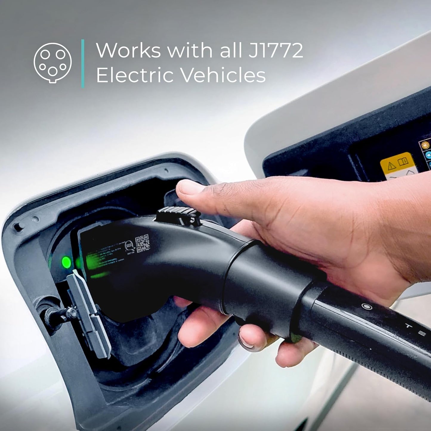 Lectron Tesla to J1772 EV Charging Adapter – NACS Converter, 48 Amp & 250V, Compatible with Tesla High Powered Connectors, Destination Chargers & Mobile Connectors for J1772 Electric Vehicles (Black)