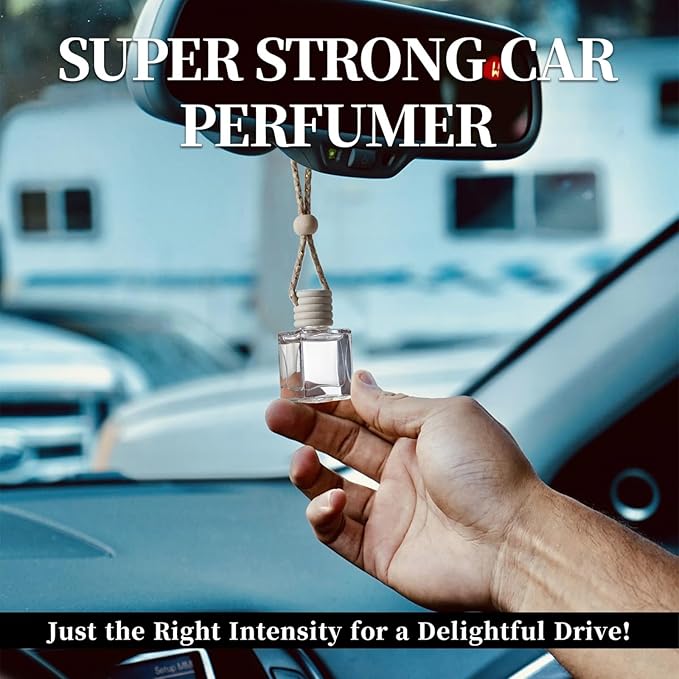 2-Pack Car Fresheners Long Lasting & Car Deodorizer - Amber Sandalwood Hanging Car Air Freshener for Men and Women, Car Necessities & Scent Diffuser by VUTOLLOSA