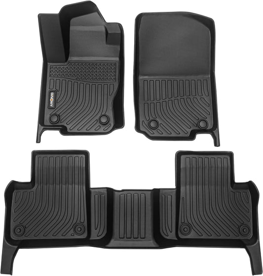 GINOWY-Floor Mats for Benz ML/GL/GLE 2012-2019, TPE All Weather Benz GLE Car Mats, Non-Slip Trunk Mat Floor Liners Waterproof Custom Fit Accessories Mats Black
