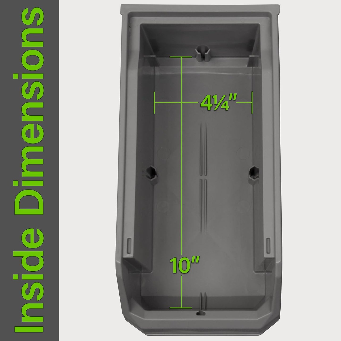 Plastic Containers for Organizing and Storage Bins for Closet, Kitchen, Office, Garage or Pantry Organization, Stackable Bins, Medium (11" x 5" x 5.5"), 8-Pack, Black