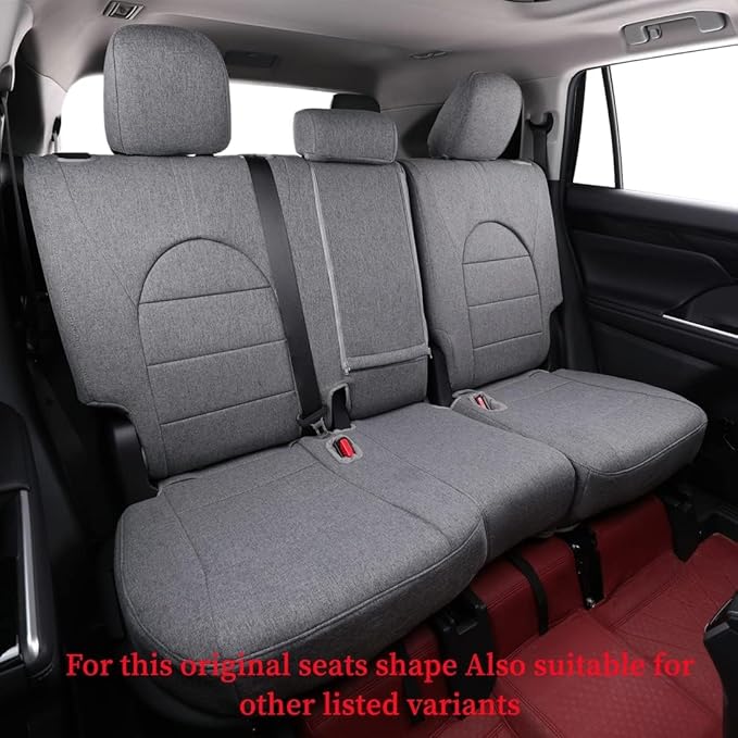 coverdream 4runner Car Seat Covers Full Set for 2025 2026 Toyota 4Runner 5 Seats Pickup Truck Seat Cushion,Fully Covered Breathable Polyester Seat Protector,Armrest Cover Included(Gray)