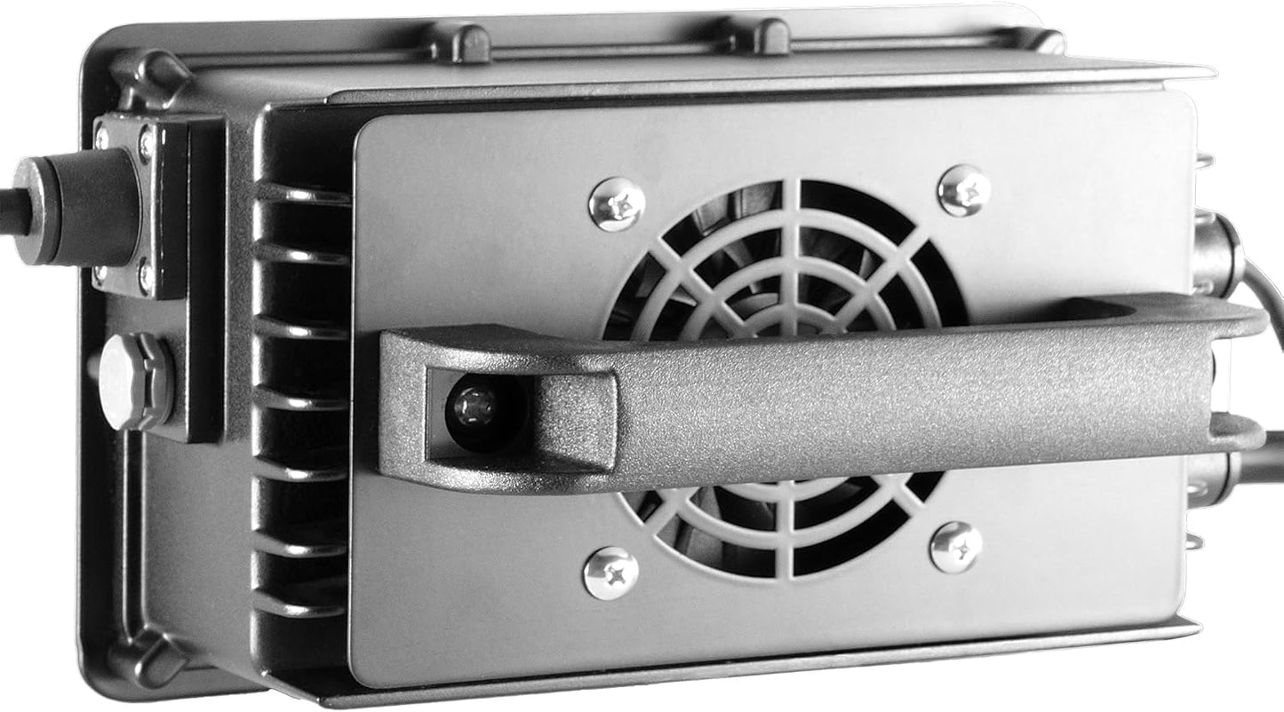 800W Lead Acid Battery Charger 48 Volt 15 AMP 3-Pin Round Plug Club Car Golf Carts