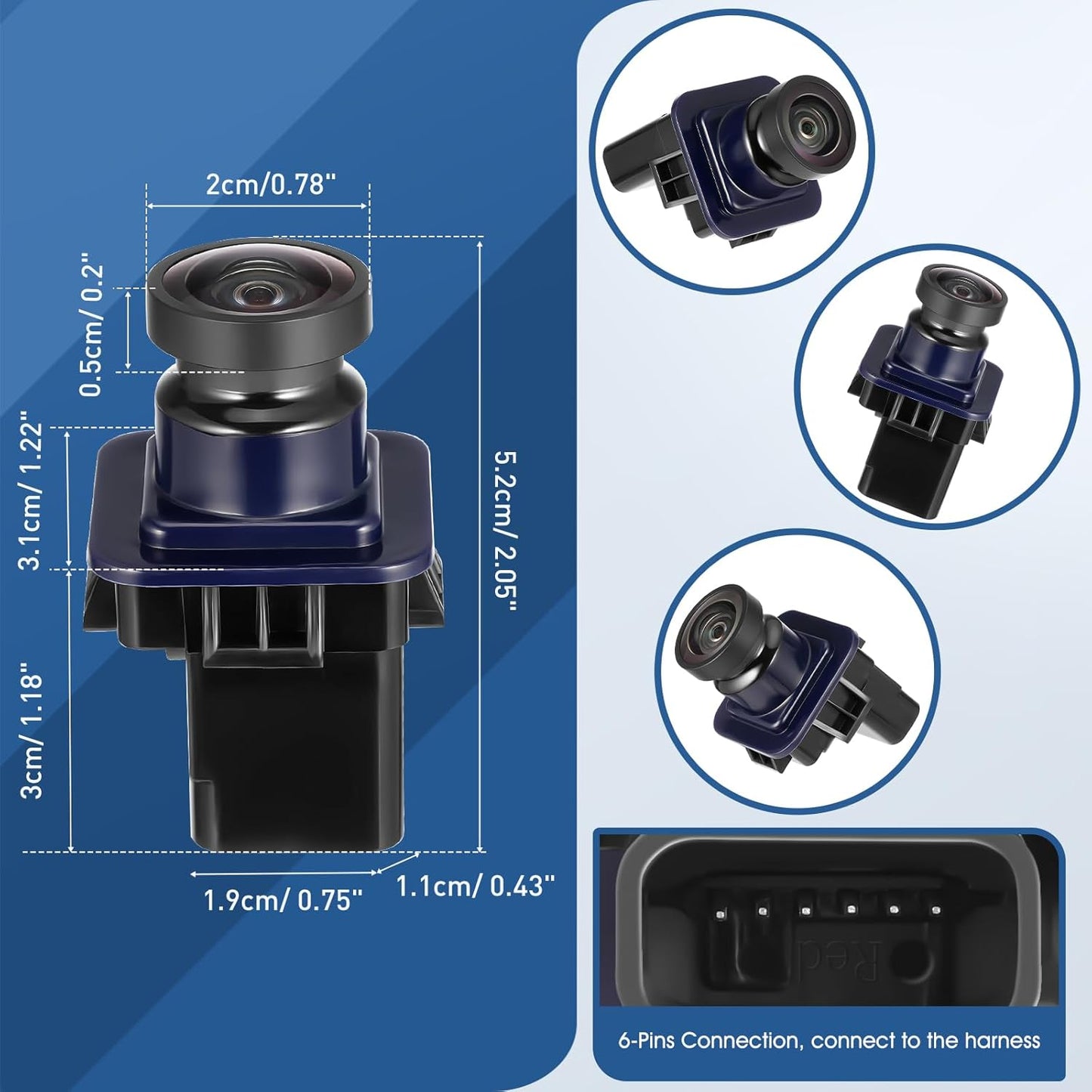 Rear View Backup Reverse Camera Compatible with Ford F250 F350 F450 F550 Super Duty 2013 2014, Safety Parking Back Up Assist Camera OE Number EC3Z-19G490-A