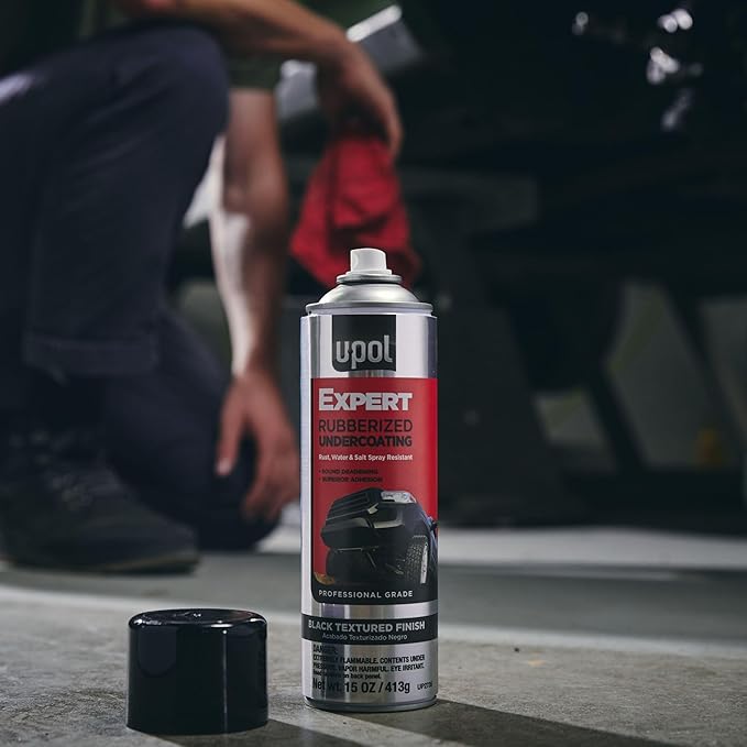 U-POL Expert Professional Rubberized Undercoating, Professional Grade Rust, Water & Salt Spray Resistant, Black, 15 oz