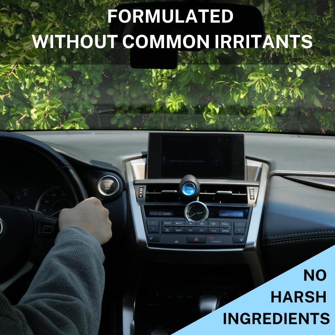 Air Jungles Car Air Freshener Vent Clip 4 Count, Variety Pack, New Car, Honey Peach, Ocean, Hawaii, 4 ml Each, Long-Lasting Car Odor Eliminator, Up to 120 Days Freshness for Auto