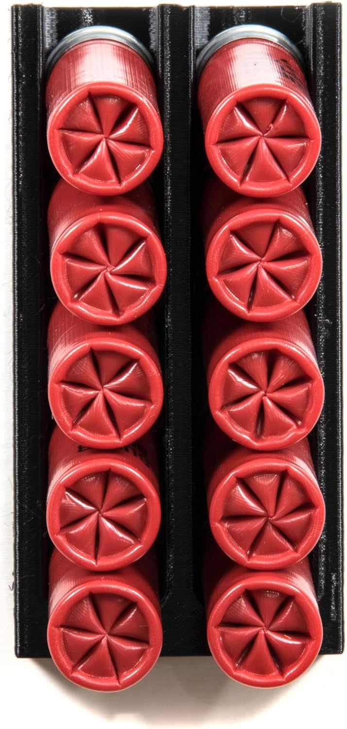 Spartan Mounts Shotgun Shell Storage Solution | Safe Gun Room Display Storage Organization Man Cave Husband Military Police Home Self Defense 12 20 410 Gauge