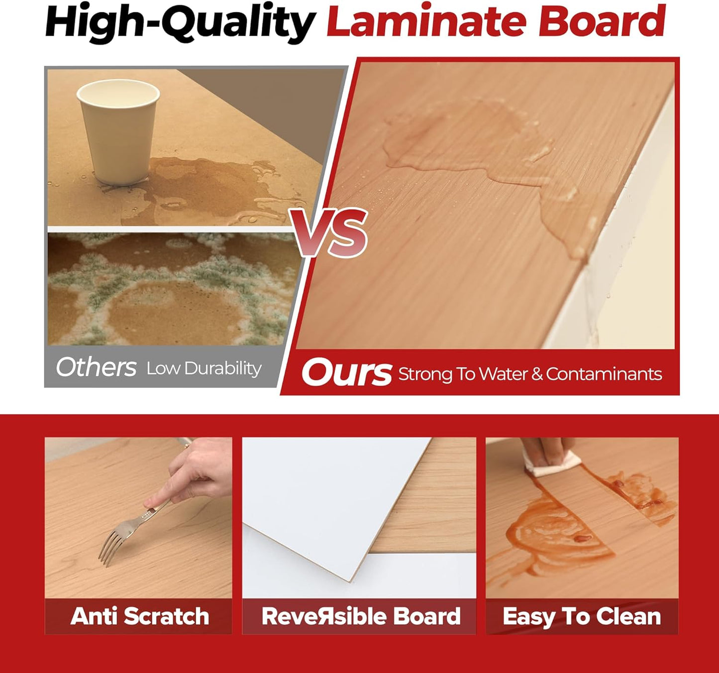 HOMEDANT White 5 Tier Laminated Boltless Heavy Duty Garage Storage Adjustable Wide Size Metal Shelving Unit Utility Rack Shelves Organization Shelf Shed Warehouse 47.7" W x 18.2" D x 71.3" H 1Pack