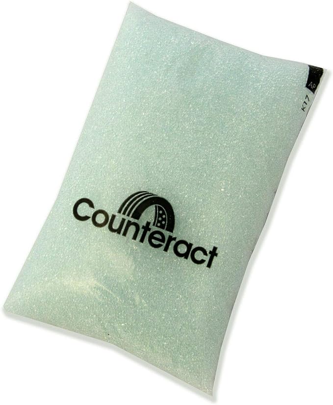 Counteract DIYSK-10 Do It Yourself Tire/Wheel Balancing Beads Kit - Off -Road, Medium/Heavy Duty Truck Tires, (2) 10oz DIY Bead Bags, (2) Valve Caps and Cores, (1) Core Remover, Injector Bottle