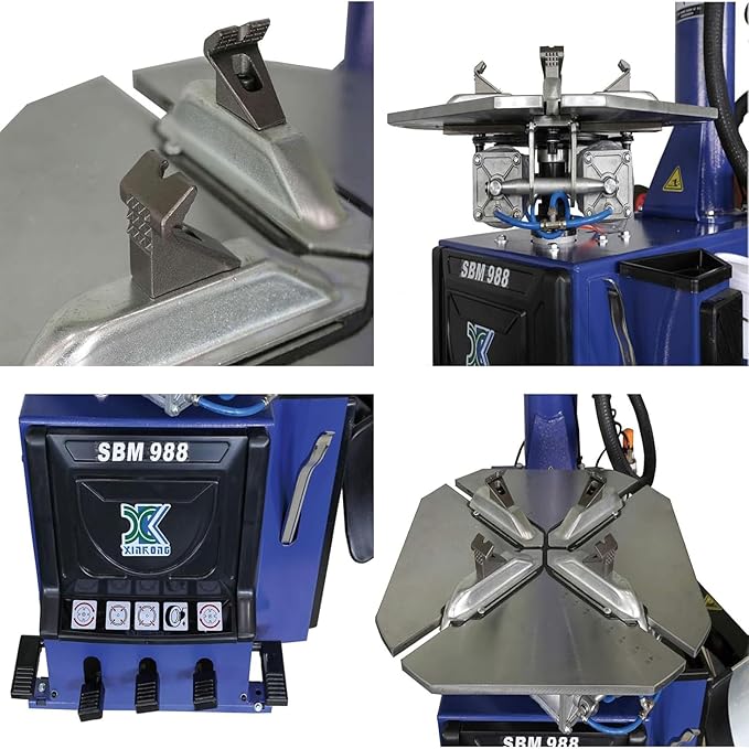 XK New Model 988 Tire Changer Tire Machine Wheel Changers Combo 690 Balancer Rim Clamp with 36 Month Part Replacements 110V