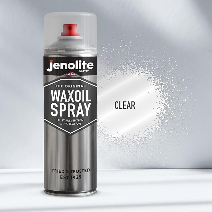 JENOLITE Waxoil Rust Prevention Aerosol, Car/Bike/Motorcycle Corrosion Protection Spray 500ml (16.9 fl oz)