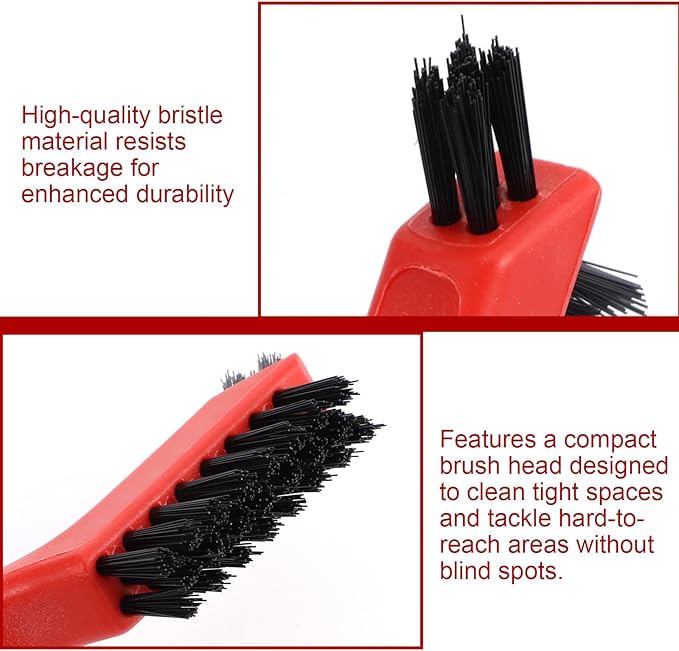 Lusofie 5 Pcs Nylon Cleaning Brushes Non-Scratch Nylon Bristle Brush Detailing Brushes with Hanging Hole and Mini Head for Tight Spaces, Delicate Surfaces, Ergonomic Grip