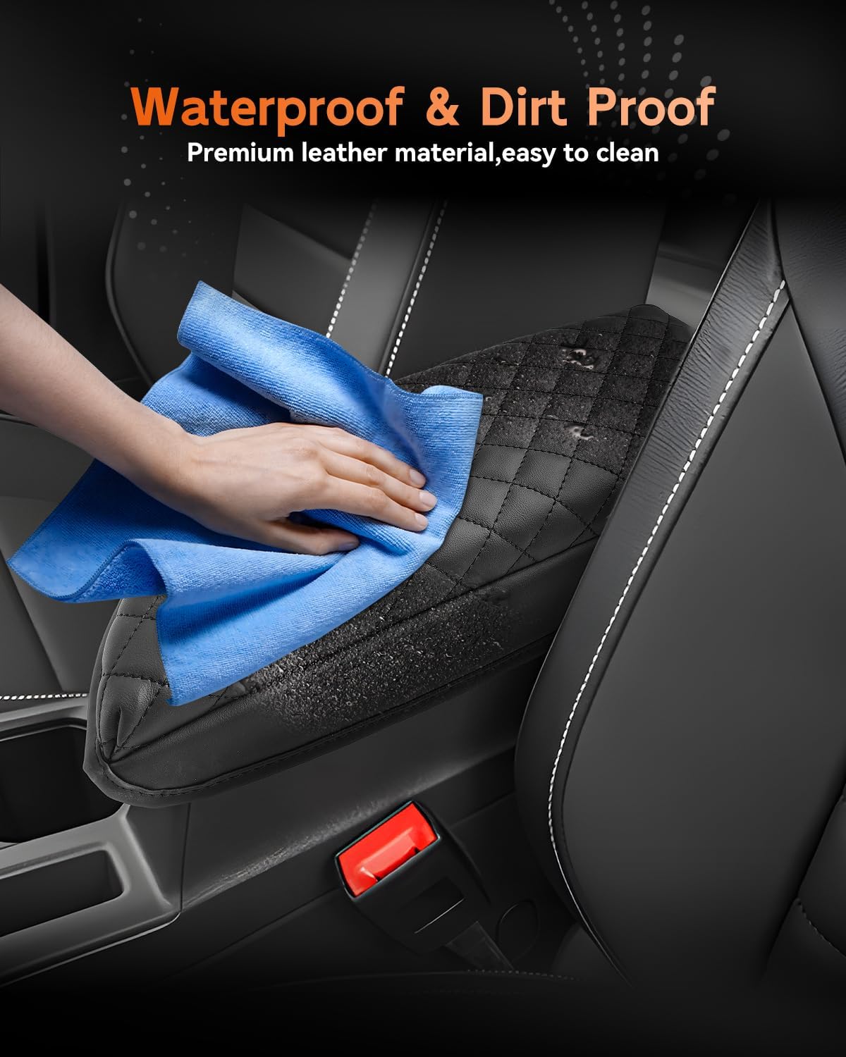 CDEFG for Volkswagen Jetta 2020-2025 Center Console Cover Armrest Box Cover for Jetta (S, Sport, SE, SEL, GLI Autobahn) 2021 2022 2023 2024 2025 Accessories Console Arm Rest Protector