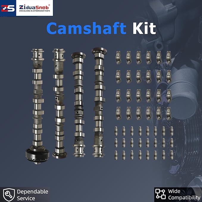 3.6 Engine Camshafts w/Rocker Arm Lifters Timing Chain Kit Water & Oil Pump Valves Fit For Chrysler Dodge Jeep Ram 1500 ProMaster 3.6L V6 DOHC 2011-2016 5184377AG 5184378AG 5184379AG 5184380AG