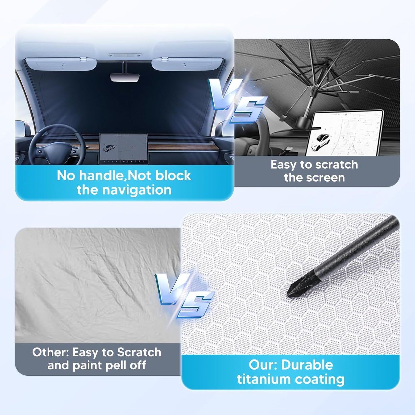 Cartist Windshield Sun Shade for Honda CR-V 2023 2024 2025 2026 Foldable Car Front Window Sunshade for CRV Accessories Sun Visor