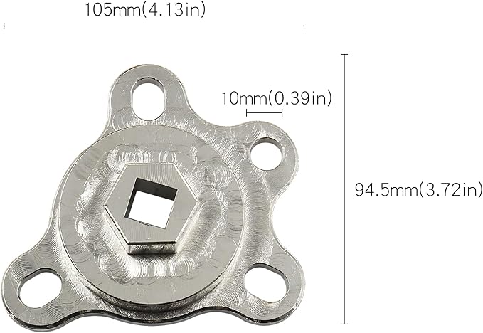 Crankshaft Turning Tool Engine Rotation Adapter Tool Compatible with Chevy Ford V8 Engines