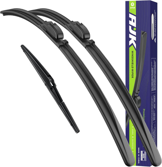 AJK Wiper Blades for Hyundai Tucson 2016 2017 2018 2019 2020 2021, 2 Piece All Weather OEM Quality Automotive Replacement Windshield Wiper Blades for My Car