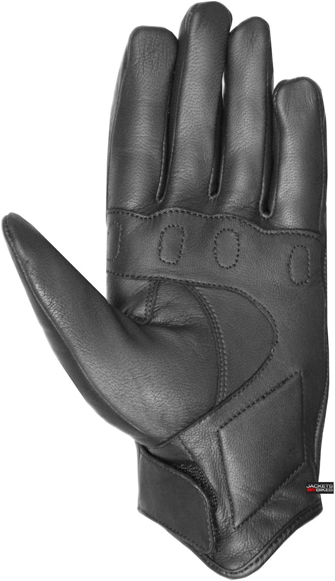 Jackets 4 Bikes Motorcycle Gloves - Premium Leather for Men Women, Touchscreen, Non-Slip, Motorbike Cruiser Street Biker Protector Glove