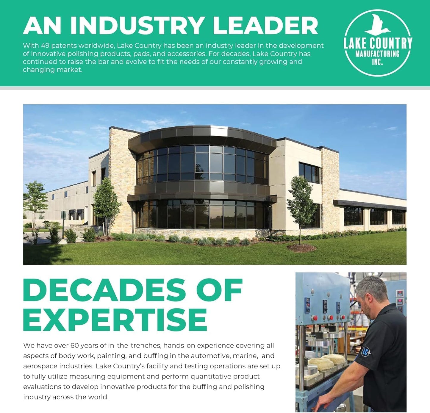 Lake Country 6.5" HDO Orange Foam Polishing Pad (1-Pack) – Premium Heavy Duty Orbital Polishing Pad for Painted Surfaces – Fits 6" Backing Plate