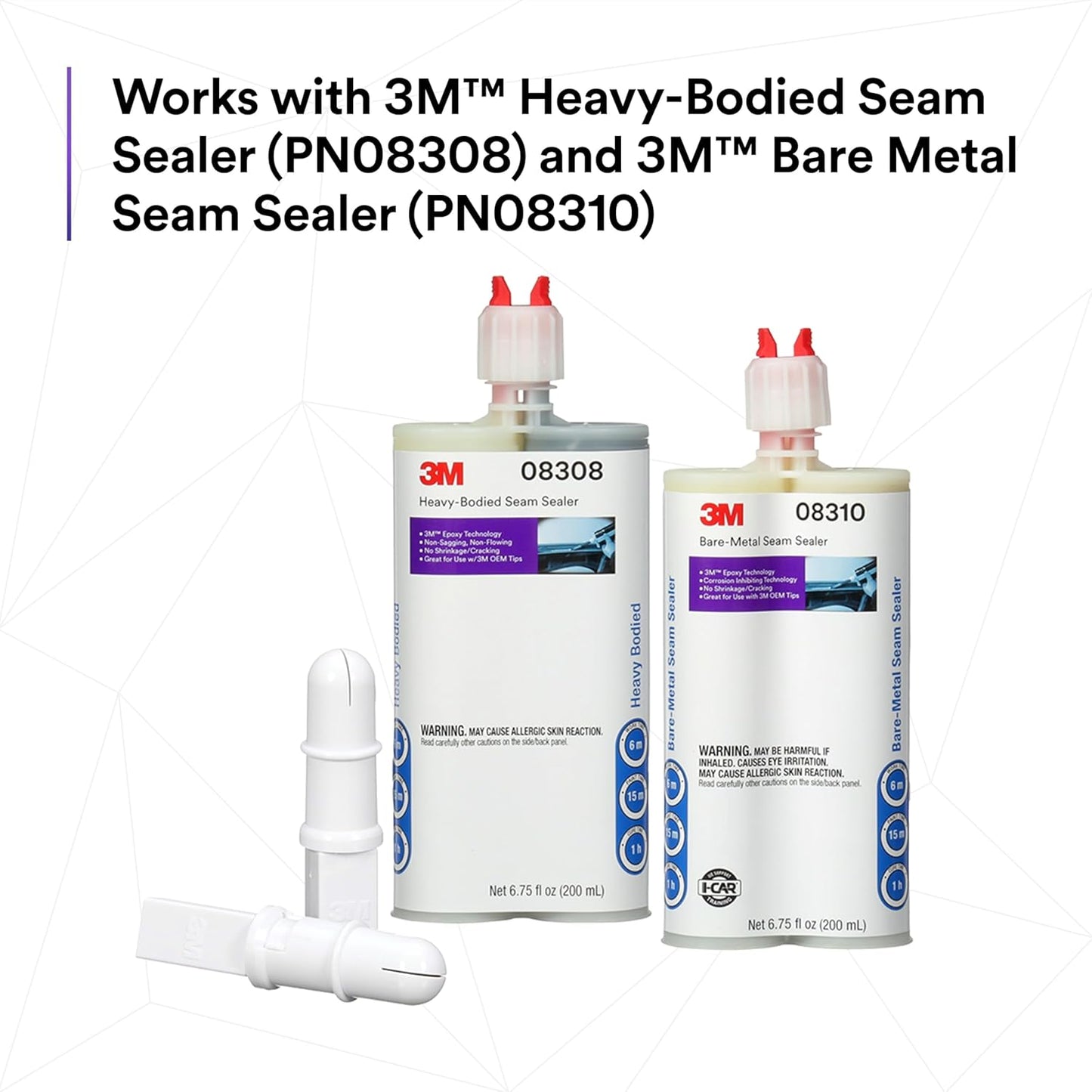 3M OEM Match Adjustable Ripple Tip, 33995, Single-Use, Pack of 10 Nozzles, OEM Style Bead, Adjustable Width, Heavy-Bodied Seam Sealer Look and Texture Replication for Collision Repair