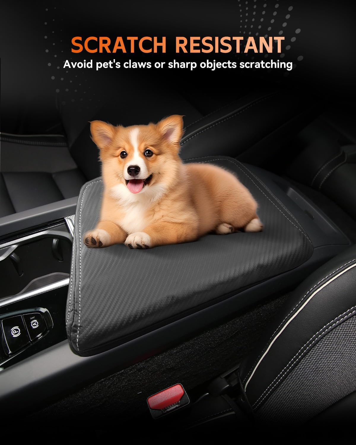 CDEFG for Volvo XC60 2018-2025 Center Console Cover Armrest Box Cover for XC60 (Core, Plus, Ultra) 2020 2021 2022 2023 2024 2025 Accessories Console Arm Rest Protector