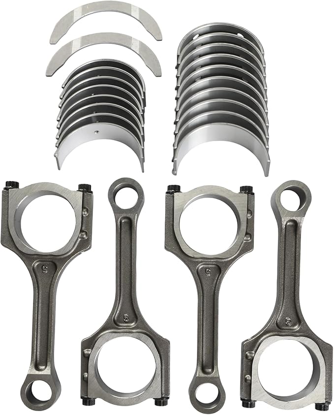 G4KE 2.4L Engine Rebuild Overhaul Kit Crankshaft & 4x Connecting Rods Piston Kit Fit For Hyundai Kia Grandeur Santa Fe Sonata Sportage Azera HG TG Sorento Rondo 2.4L 2013-2019 23111-2G200 23510-2G500