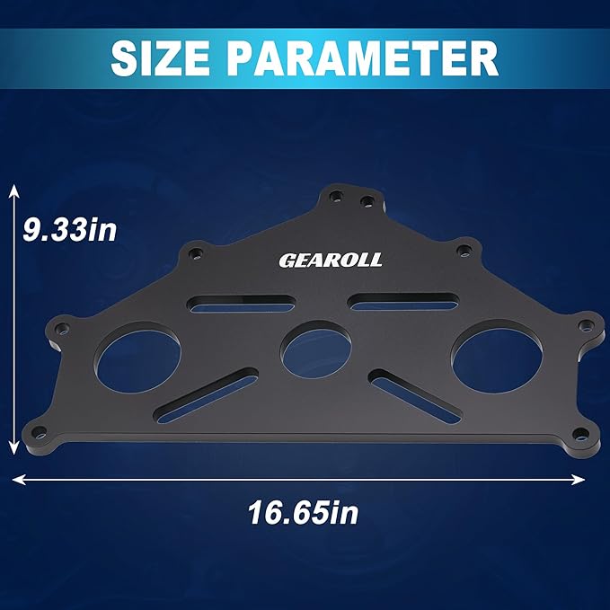 Engine Safe Stand Adapter Plate Compatible with Chevy Small/Big Block and LS LT Engines