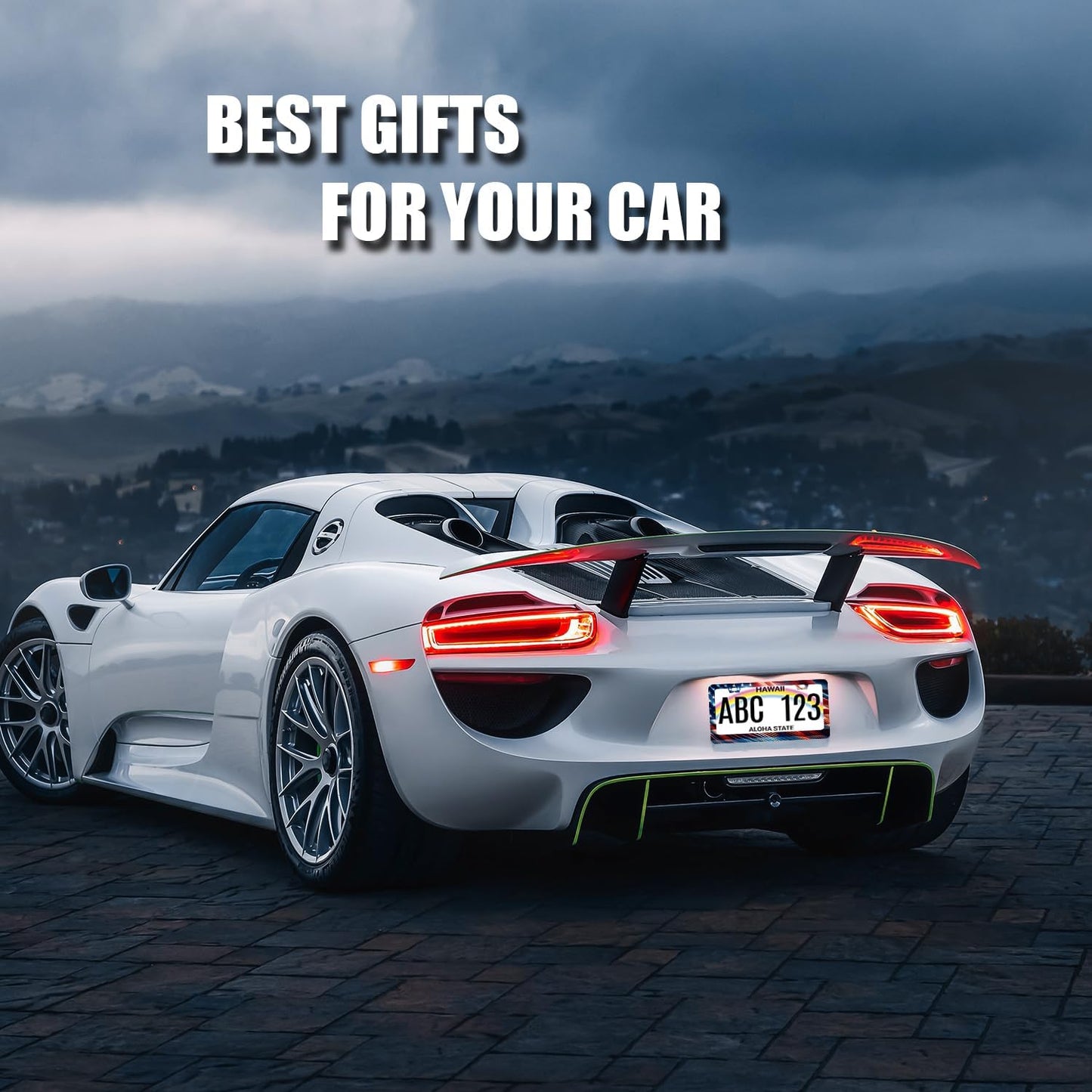 Patriotic American Flag License Plate Frame USA License Plate Stainless Steel Funny Accessories Cars Decor 12.2 X 6.2 Inch with 2 Holes and Screws Fits Standard Us Ca Vehicles