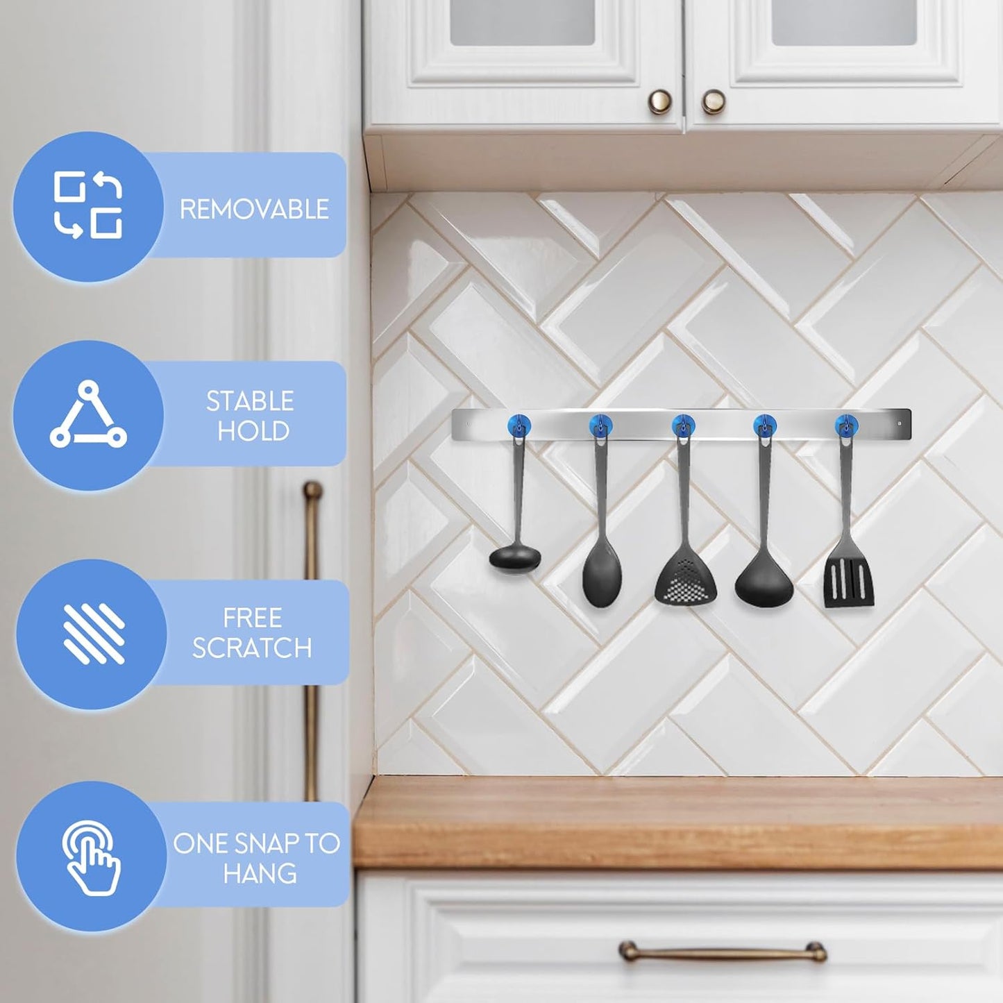 Neosmuk Magnetic Hooks, Cruise Ship Essentials, 120lb+ Heavy Duty Magnetic Hooks for Cruise Cabins, Refrigerator, Grill, Hanging, and Travel | Extra Strong Must-Haves Magnet Hook,Navyblue, Pack of 10