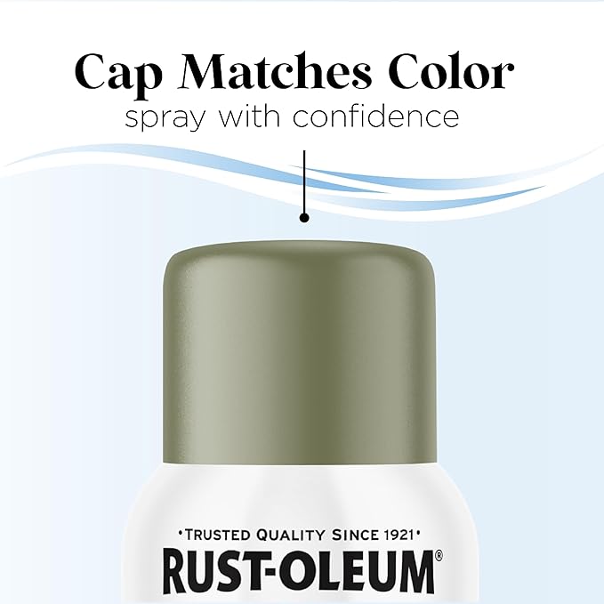 Rust-Oleum Low Odor Premium Spray Paint, 11 oz, Matte In The Green, 6 Pack