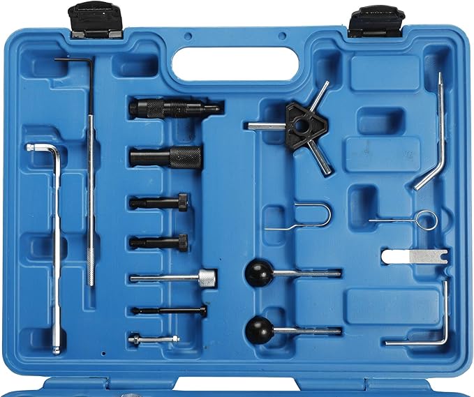 8MILELAKE Engine Belt Adjust Locking Timing Tool Kit Compatible for Audi VW VAG Petrol Diesel Set