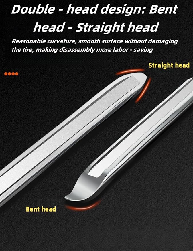 2 Pack 20 Inch Heavy Duty Tire Spoons Iron - Multi-Vehicle Tire Levers for Cars, Motorcycles, Bikes & Lawn Mowers