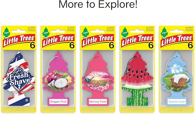 LITTLE TREES Car Air Freshener | Hanging Tree Provides Long Lasting Scent for Auto and Home | Sliced, 24 Air Fresheners