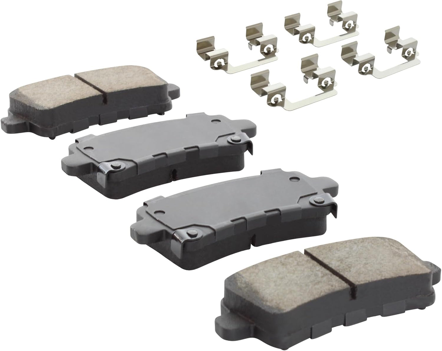 Premium Ceramic Rear Brake Pads (1001-1430C) Compatible with Buick Allure 2010-2010, Buick LaCrosse 2010-2011, Buick Regal 2011-2011, Saab 9-5 2011-2011