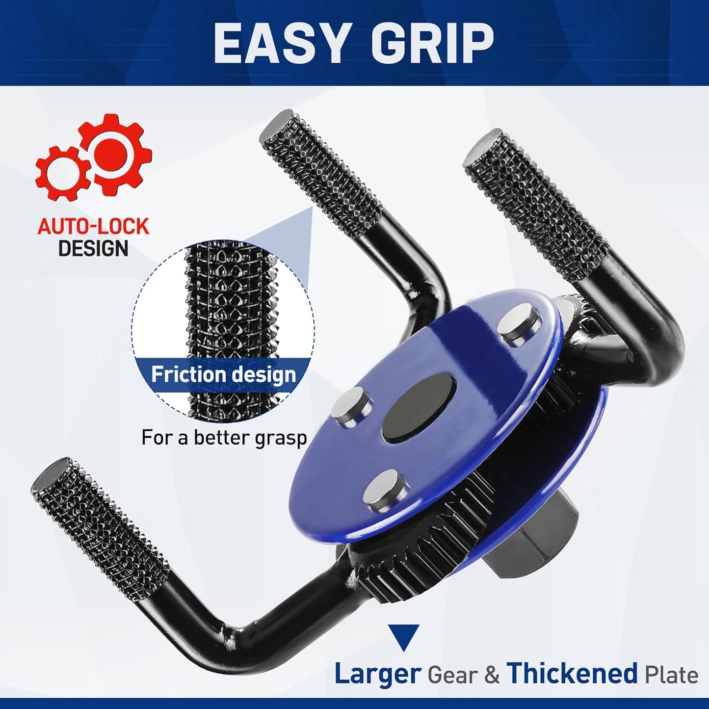 WORKPRO Universal Oil Filter Wrench & Removal Tool, Adjustable Oil Filter Change Set, Ideal for Engine, Conduit, & Fittings