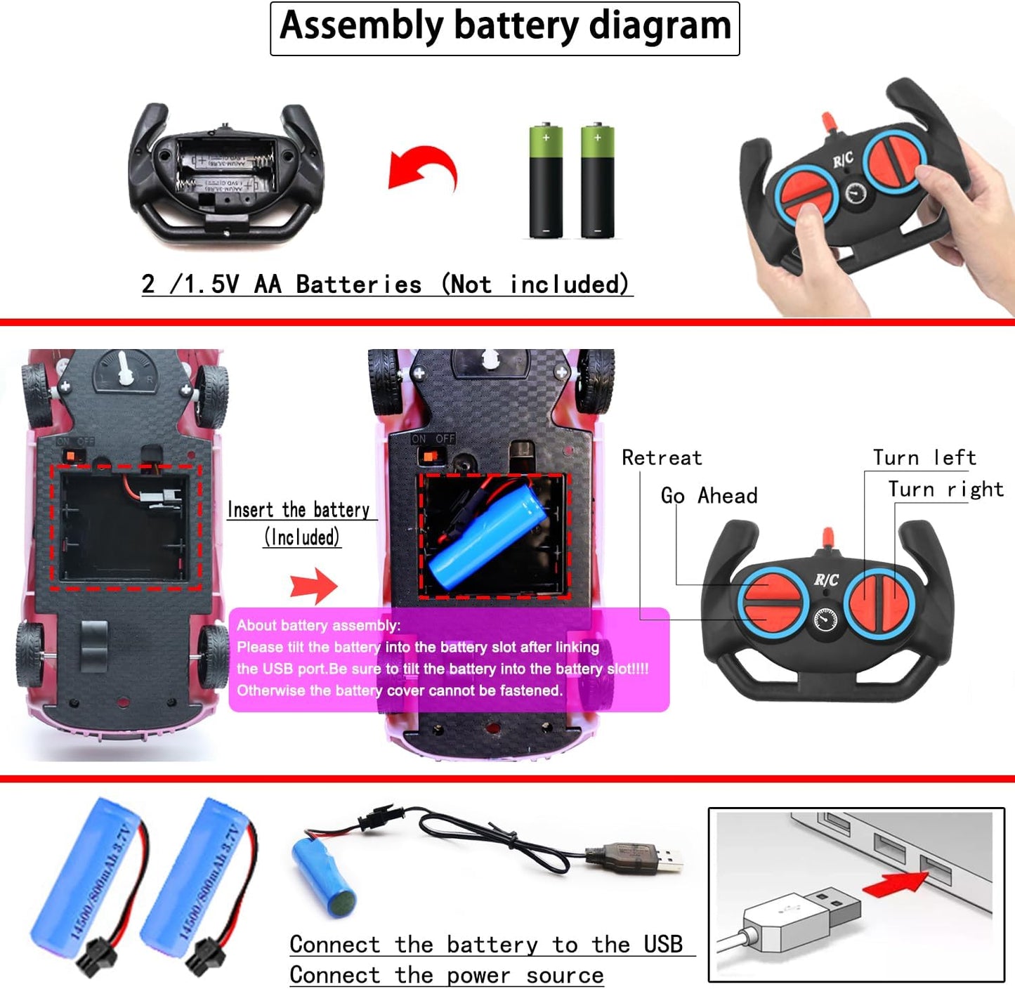 Remote Control Car for Girls, RC Sport Racing for Kids Hobby Toy, 2.4GHz Electric Power On Road High Speed Drift Model Vehicle with Led Headlight and Controller Rechargeable,Xmas Birthday Gifts Purple