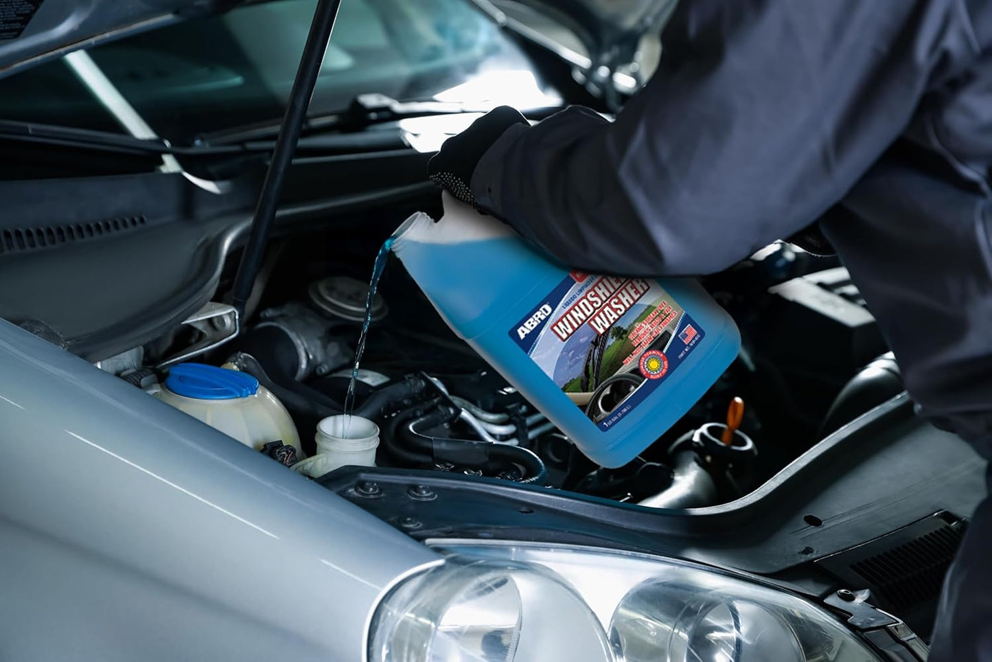 ABRO Car Windshield Cleaner Ready to Use Formula - 1 Gallon, Pre-Mixed, Delivers Streak-Free Cleanliness, Removes Bugs & Tar