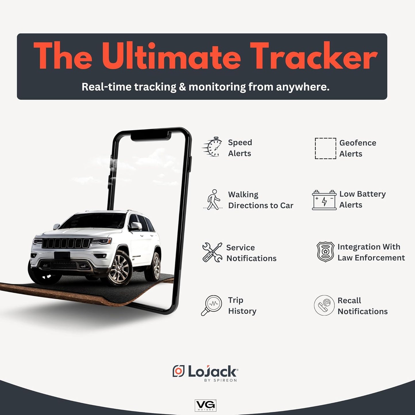 LoJack for Cars | GPS Tracker for Vehicles No Monthly Fee | Anti Theft Car Device | Professional Installation Included | Integrated with Law Enforcement (5 Years of Service)