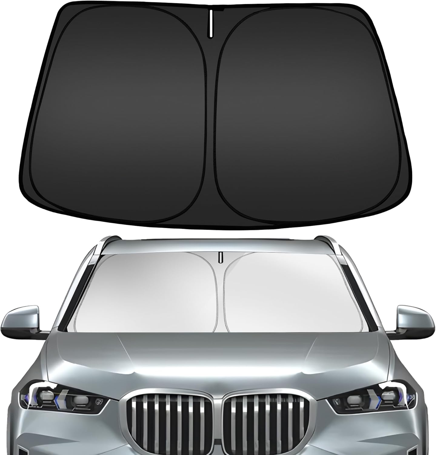 ARISMOTOR Windshield Sun Shade for BMW X5 2019-2025, Custom Fit Foldable Front Window Sunshade Sun Visor Protector, Block UV Rays Keep Your Car Cooler