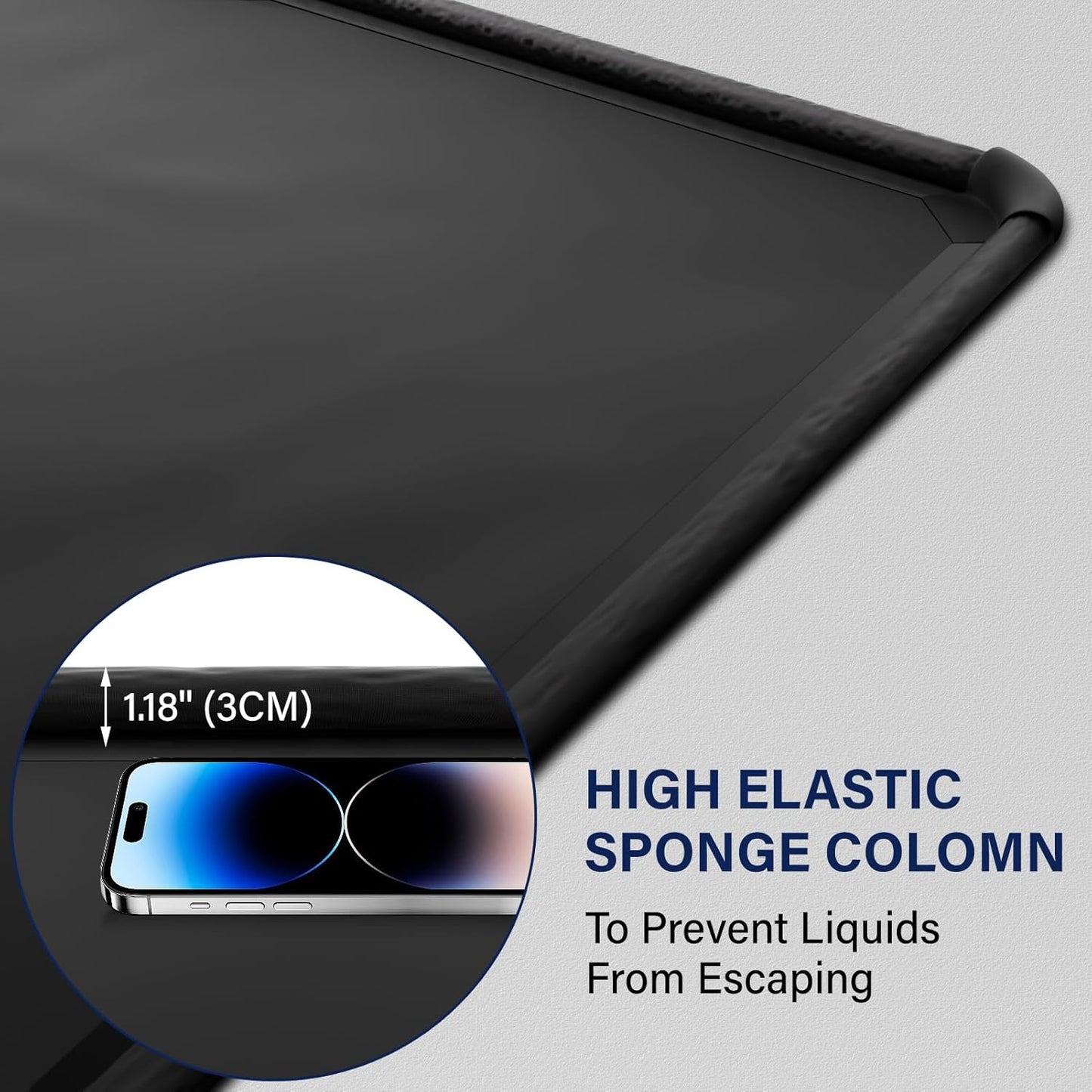 Garage Car Mat, Non-Slip Garage Floor Mat, Heavy Duty Waterproof Containment Mat for Snow Ice Water and Mud (8'6" x 20')