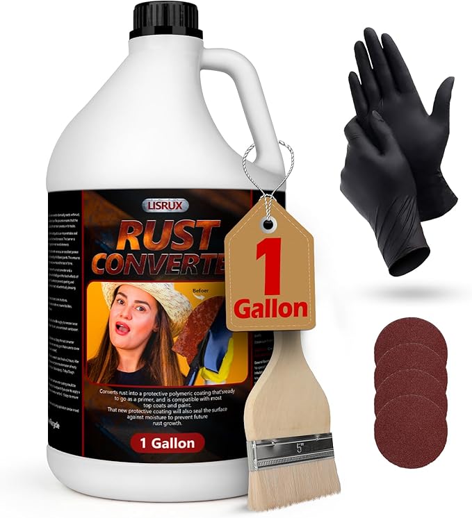 Rust Converter Metal PrimerUltra, Effective Professional GradeWater-Based Rust Repair, Stops Rustand Converts Rust Spots (1 Gallon)