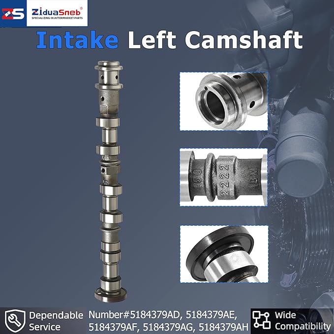 3.6 4Pcs Intake&Exhaust Camshafts Timing Chain Kit Valves Lifters Rocker Arms Fit For Chrysler Dodge Jeep Ram ProMaster 1500 3.6L V6 DOHC Pentastar 2011-2016 5184377AG 5184378AG 90511S
