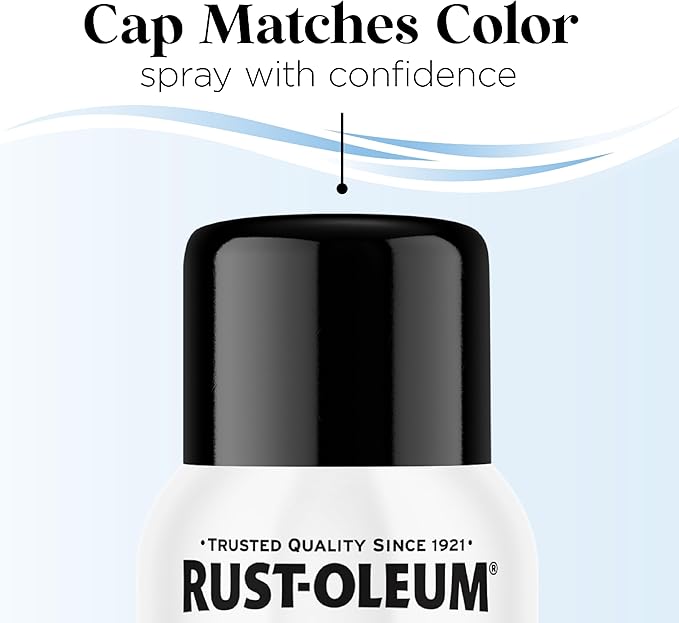 Rust-Oleum Low Odor Premium Spray Paint, 11 oz, Gloss Blackout, 6 Pack