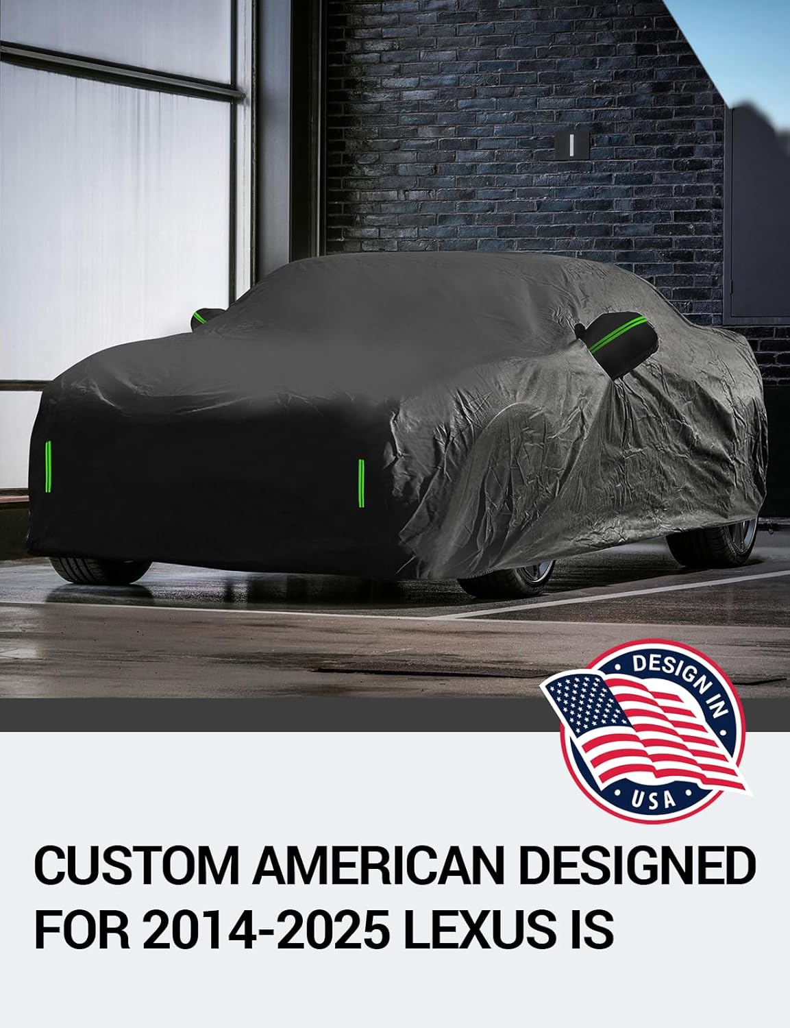 Proadsy 2025 Upgrade Car Cover Custom Fit for 2014-2025 Lexus is IS200 250 300 350, Waterproof All Weather for Automobiles, Full Exterior Cover Rain Snow Sun Protector Indoor Outdoor Car Cover