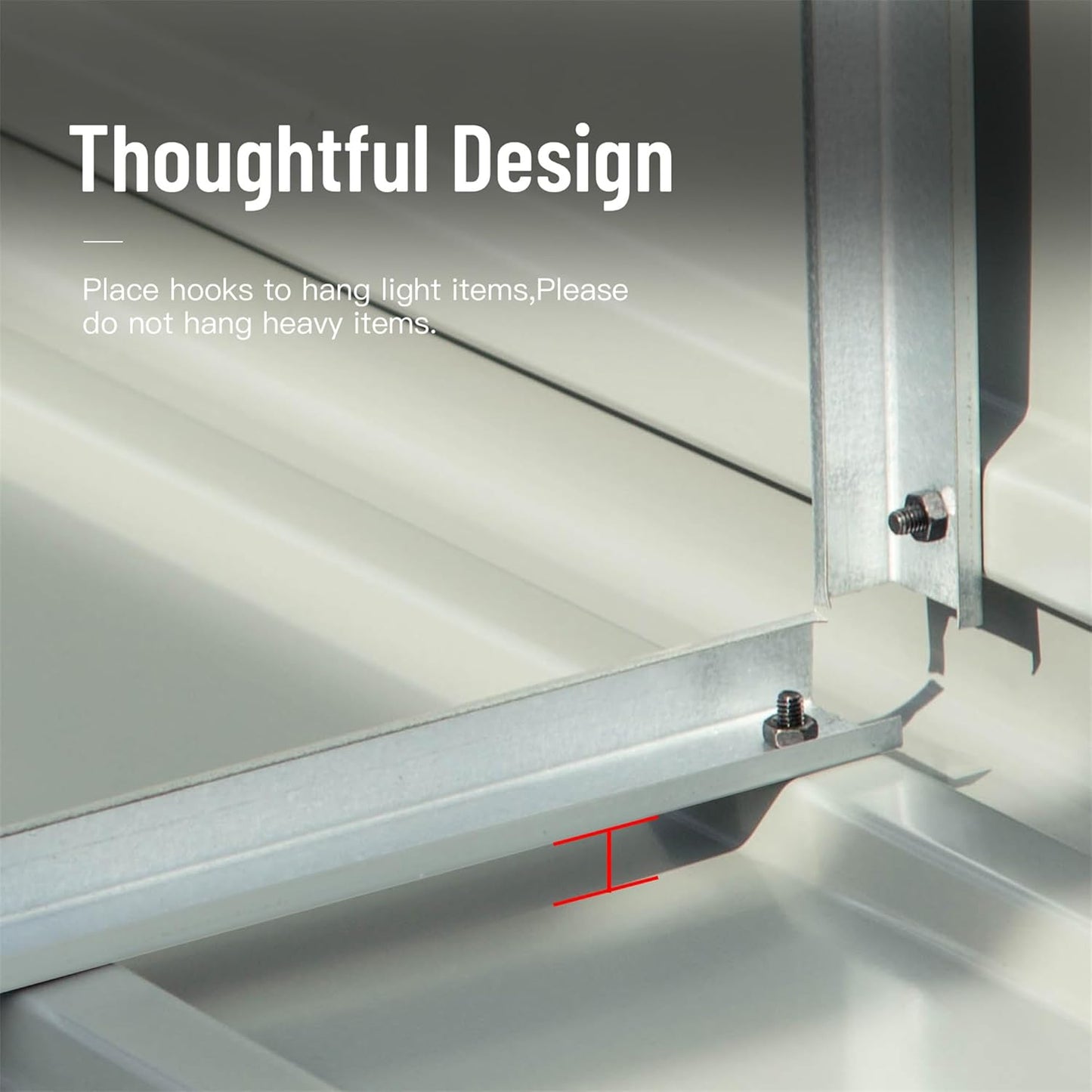 iKERY Galvanized Steel Storage Shed - 6.5' x 4.2' with Lockable Door, Metal Garden Shed for Bikes, Tools, Lawn Mowers and Trash Cans, Ideal for Backyard and Patio, Dark Gray