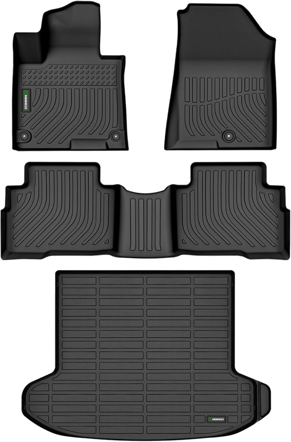 ANBINGO®Floor Mats Fit for Kia Sportage Hybrid 2023-2025 All Weather Mats for Kia Sportage Hybrid TPE Car Matt Rugs for Sportage Hybrid Rubber Trunk Carpet for Sportage Hybrid Automotive Accessories